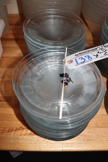 Times 54 - 7.5" Round glass salad plates