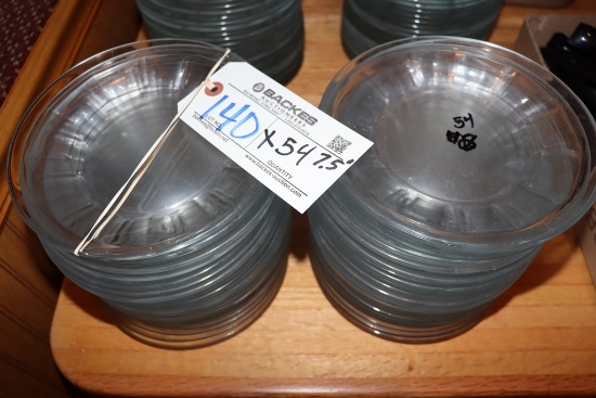 Times 54 - 7.5" Round glass salad plates