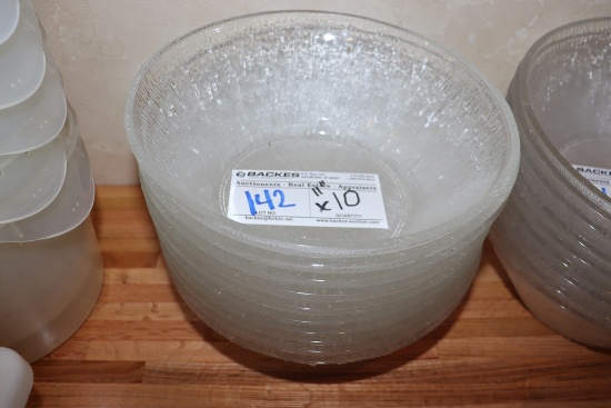 Times 10 - 11" Round plastic salad bowls