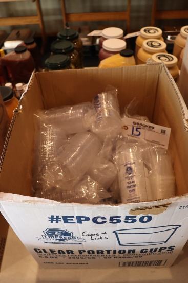 1/2 Case of 5.5 oz. portion cups with lids
