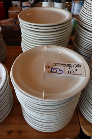 Times 50 - 10" Tuxton  dinner plates