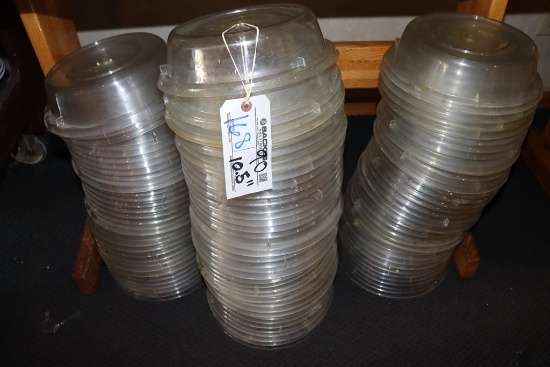 All to go - (90) 10.5" clear acrylic dome plate covers