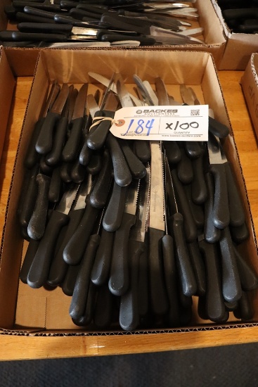 Times 100 - black handled steak knives