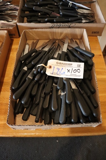 Times 100 - black handled steak knives