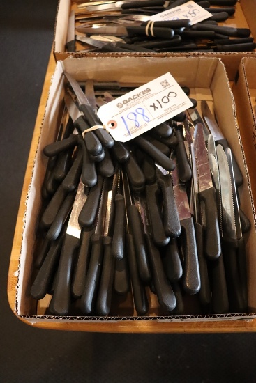 Times 100 - black handled steak knives