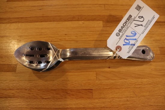 Times 6 - slotted stainless service spoons