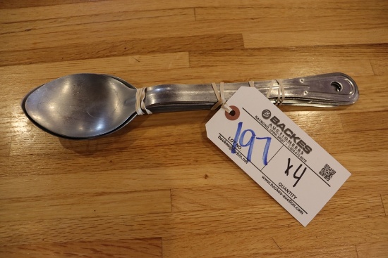 Times 4 - stainless service spoons