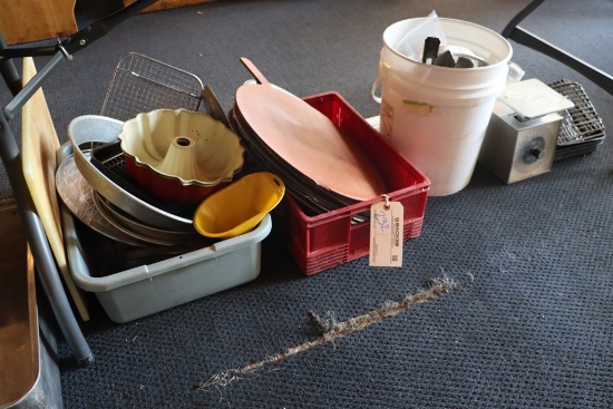 All to go - under table - pans, screens and more