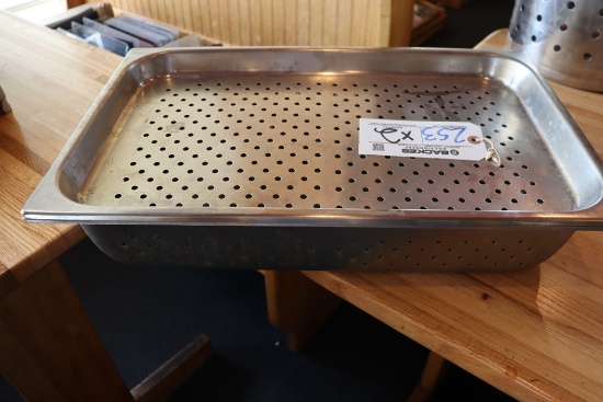 Times 2 - 12 x 20 x 1" and 4" deep stainless perforated insets
