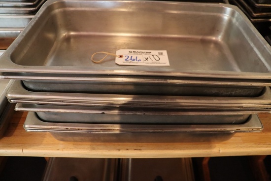 Times 10 - 12 x 20 x 4 stainless insets