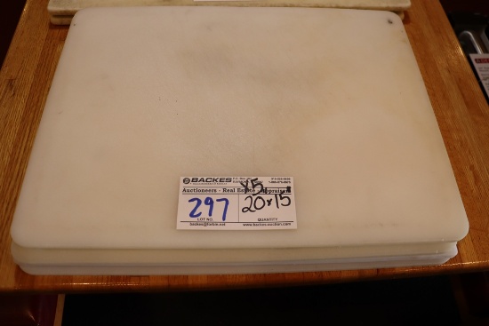 Times 5 - 15" x 20" white cutting boards