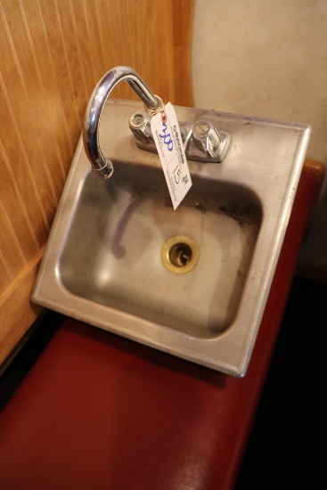 15" drop in hand sink