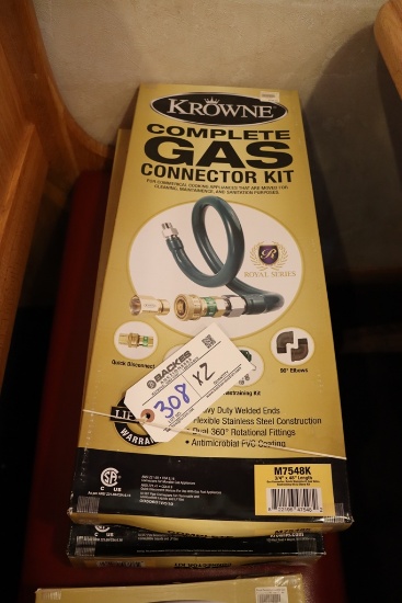 Times 2 - Krowne complete gas connection kits - 3/4" x 48" long
