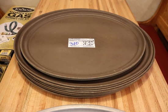 Times 10 - oval service trays - 8) 26" and 2) 24"