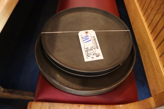 Times 10 - round service trays - 4) 16" and 6) 14"