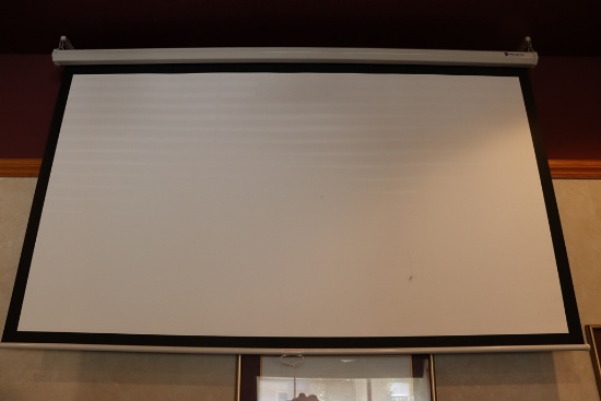 IROJECTA 84" wide pull type projection screen - maybe only 48" or 60" tall