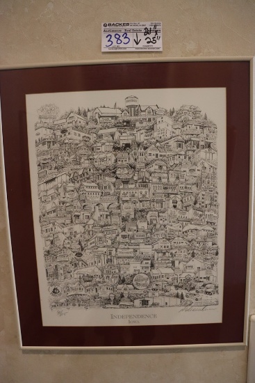 Independence, Iowa framed custom city print - #91/115