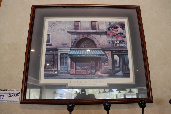 22" x 25" Mark St. John Bistro print