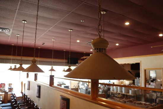 Times 8 - hanging booth lights - buyer to take down