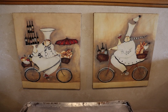 Times 4 - 14" x 18" chef and bistro prints