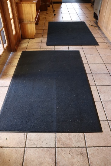 Times 3 - 4' x 6' navy colored rugs