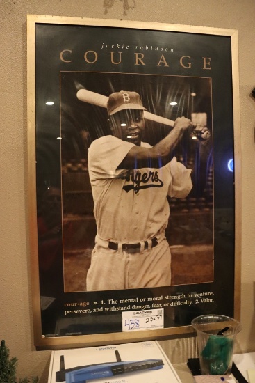 25" x 37" Jackie Robinson framed print