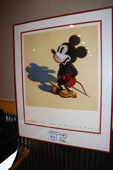 Wayne Thieboud "The Art of Mickey Mouse" 24" x 30" framed print