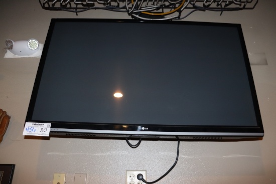 LG 50" TV with wall mount bracket