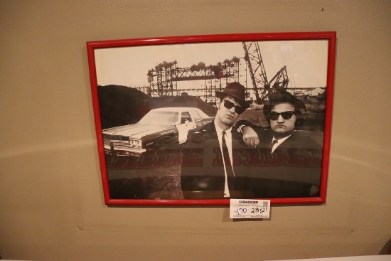 21" x 28" Blues Brothers framed print
