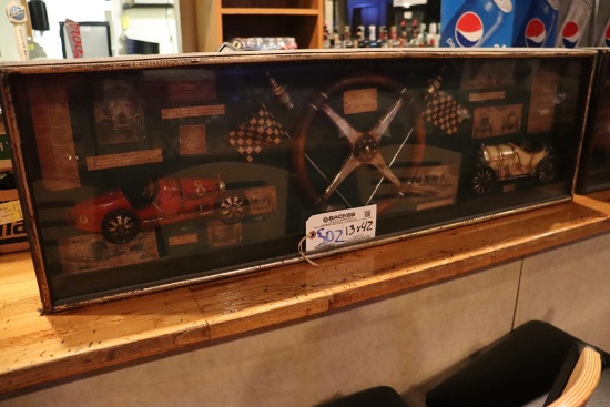 13" x 42" racing shadow box