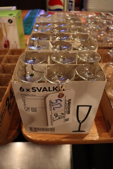 Times 4 - cases of 5 oz fluted champaign glasses