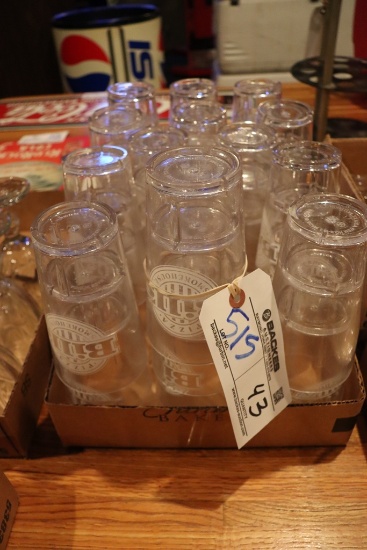 Times 43 - plastic water/pop glasses with Bill's logo