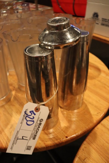 Times 7 - stainless shaker glasses with 1 top