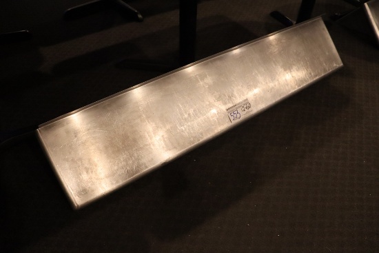 12" x 60" stainless wall mount shelf with brackets
