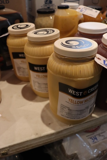 Times 3 -West Creek yellow mustard - 1 gallon containers
