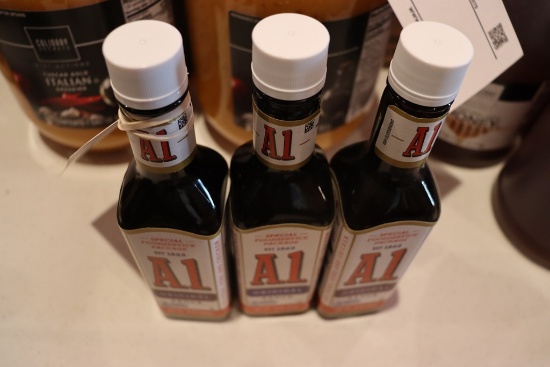 Times 3 - A1 original sauce bottles