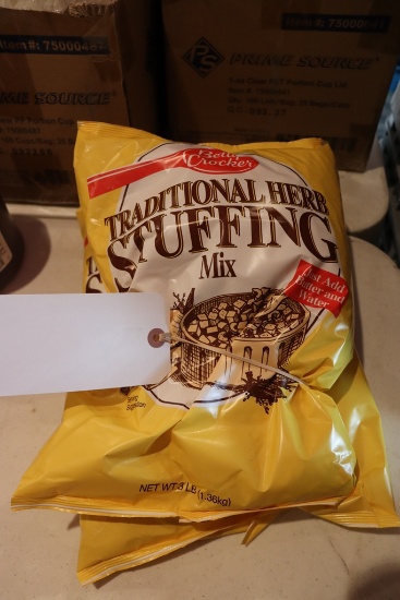 Times 2 - Betty Croker traditional herb stuffing mix - 3 lb. bags