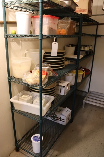 Times 2 - Metro 18" x 42" & 18" x 54" Green coated wire racks