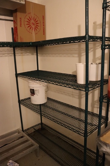 Times 2 - Metro 18" x 54" Green coated wire racks