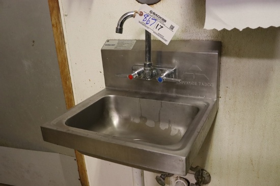Advance 17" stainless wall mount hand sink