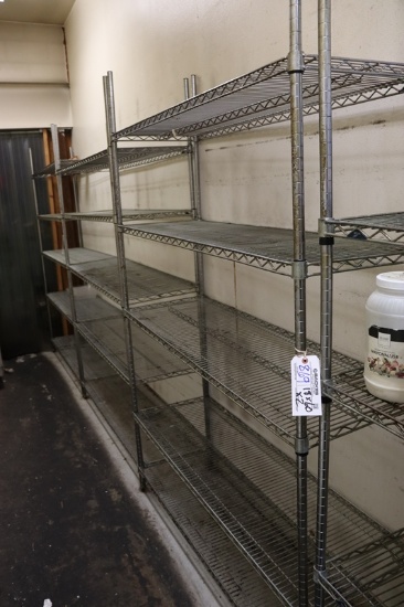 Times 2 - 18" x 60" Metro chrome coated wire racks