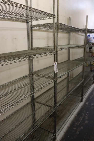 Times 2 - 18" x 60" Metro chrome coated wire racks