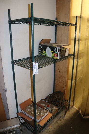 18" x 42" Metro green coated wire rack