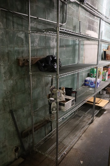 Times 2 - 18" x 60" Metro chrome coated wire racks