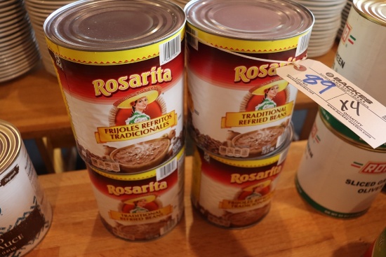 Times 4 - Rosarita traditional refried beans - #10 cans