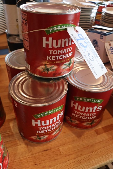 Times 5 - Hunts tomato ketchup - # 10 cans