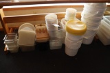 All to go - Large lot of 5 gallon buckets, food containers, & AS IS acrylic