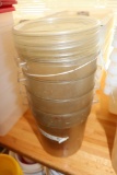 Times 4 - 4 qt. round food storage containers with lids