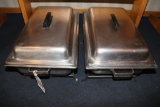 Times 2 - Full size matching chafing units with lids, 4