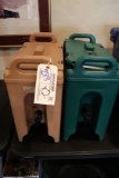 Times 2 - Cambro 250LCD insulated beverage dispensers